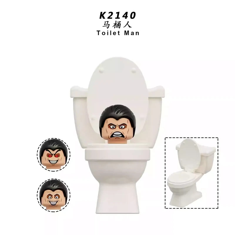 Toilet Man K2140 Minifigures Movies and TV Minifigure
