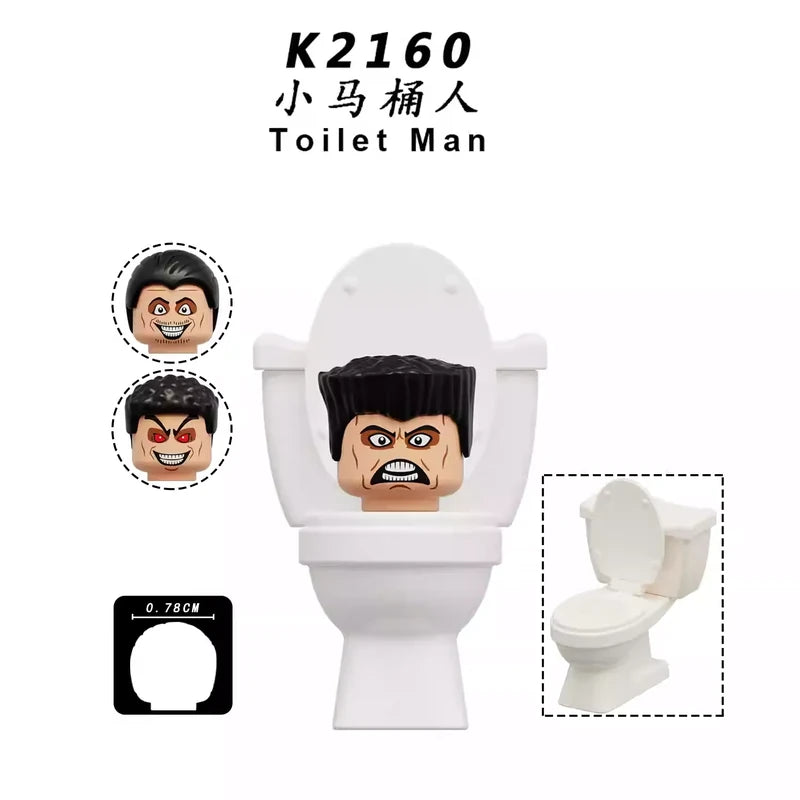 Toilet Man K2160 Minifigures Movies and TV Minifigure