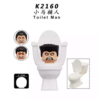 Toilet Man K2160 Minifigures Movies and TV Minifigure
