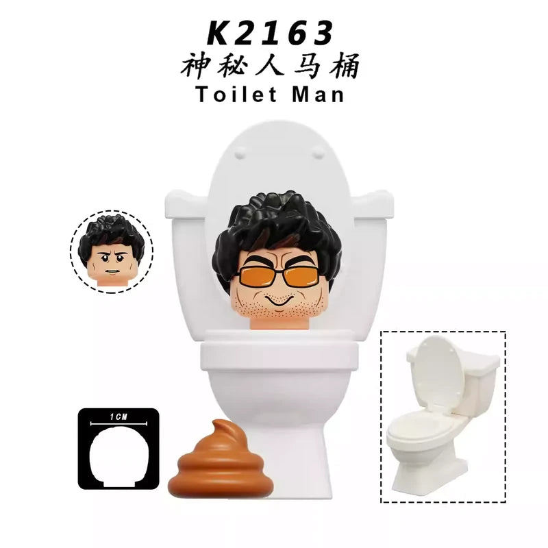 Toilet Man K2163 Minifigures Movies and TV Minifigure
