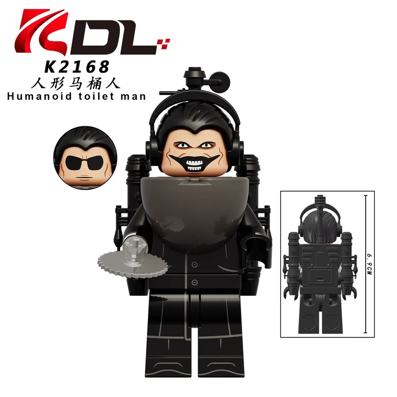 Humanoid Toilet Man K2168 Minifigures Movies and TV Minifigure