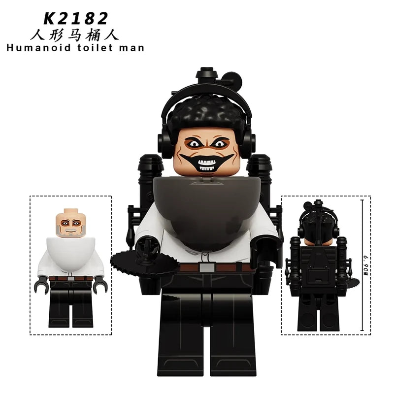 Humanoid Toilet Man K2182 Minifigures Movies and TV Minifigure