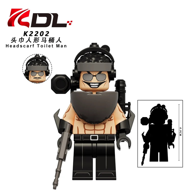 Berzerker Mutant Skibidi Toilet K2202 Minifigures Movies and TV Minifigure