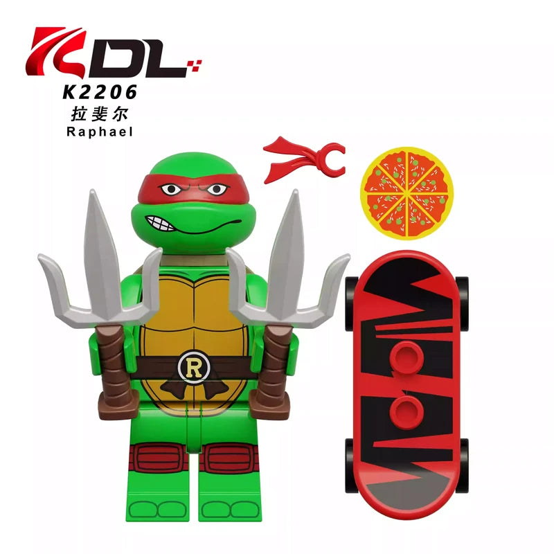 Raphael Minifigures K2206 Teenage Mutant Ninja Turtles MiniFigure