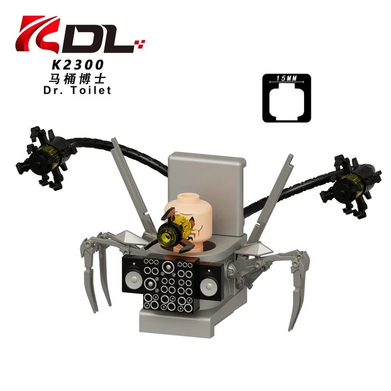Skibidi Battle Chief Scientist Skibidi Toilet Mech Minifigure K2300