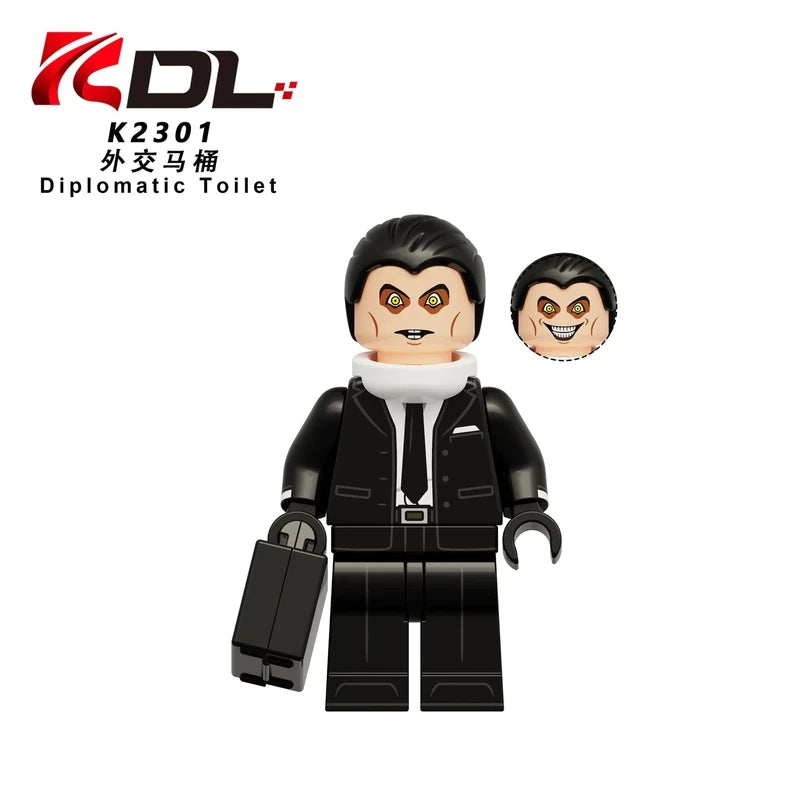 Skibidi Battle Diplomat Skibidi Mutant Minifigure K2301