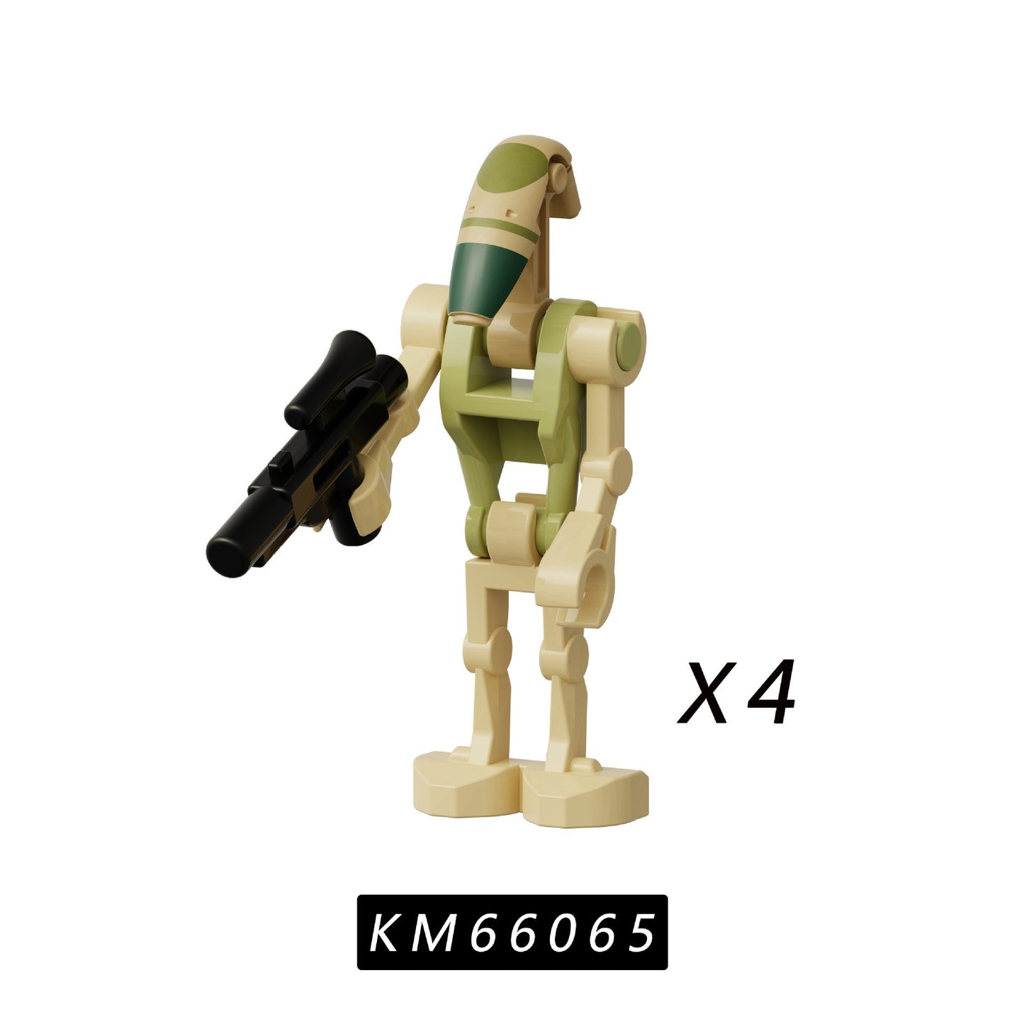 KM66065 Beige Gun - wielding Robot