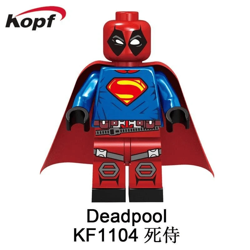 Superman Deadpool Hybrid Minifigure KF1104