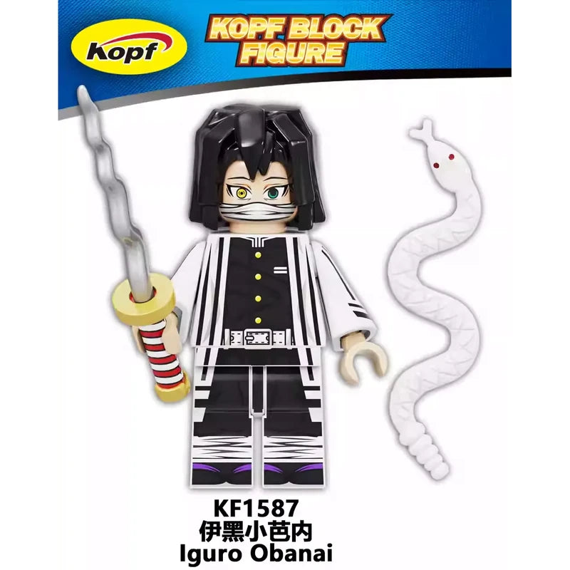 Obanai Iguro Minifigures KF1587 Manga MiniFigure