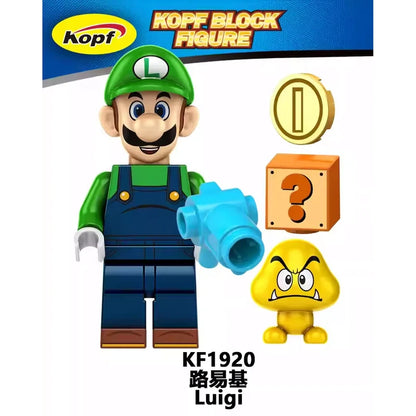 Luigi Minifigures KF1920 Mario Bros MiniFigure