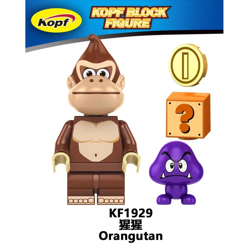 Organgutan Minifigures KF1929 Mario Bros MiniFigure