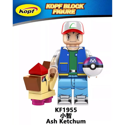 Ash Ketchum KF1955 Minifigures Pokemon MiniFigure