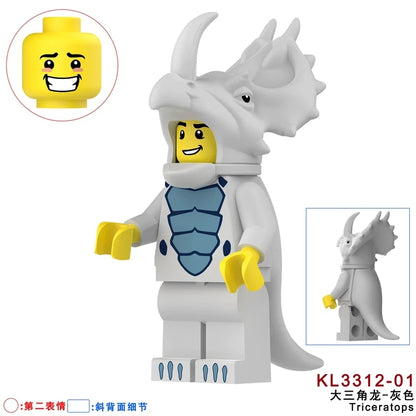 Big Triceratops Costume Fan Minifigure KL3312-01