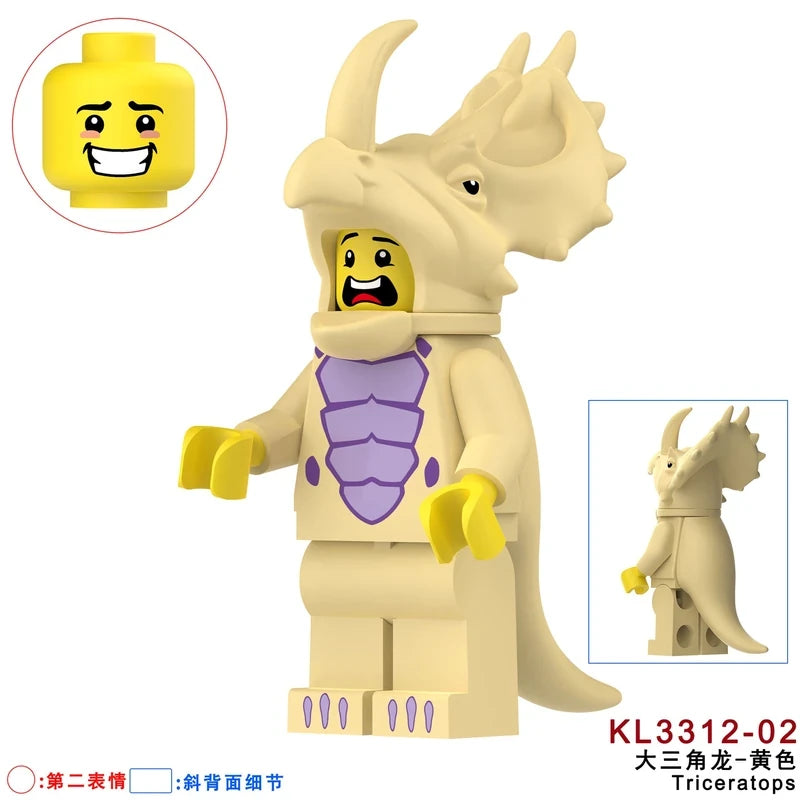 Big Triceratops Costume Fan Minifigure KL3312-02