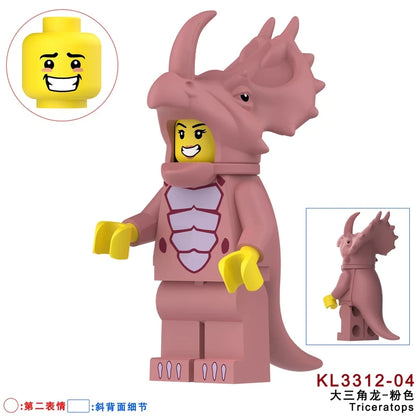 Big Triceratops Costume Fan Minifigure KL3312-04