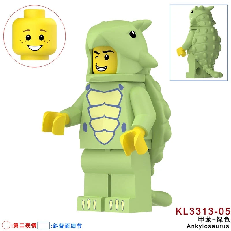 Ankylosaurus Costume Fan Minifigure KL3313-05