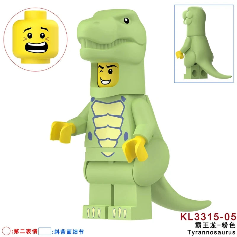 Tyrannosaurus Costume Fan Minifigure KL3315-05