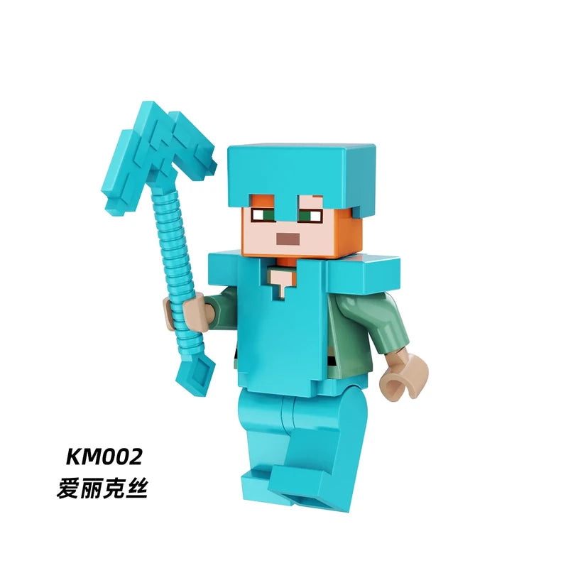 Diamond Armour Alex Minifigures KM002 Minecraft MiniFigure