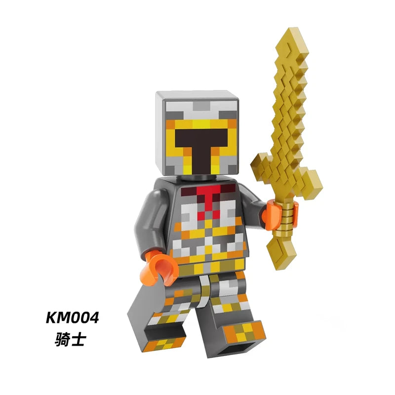 Knight Minecraft Player Minifigures KM004 Minecraft MiniFigure