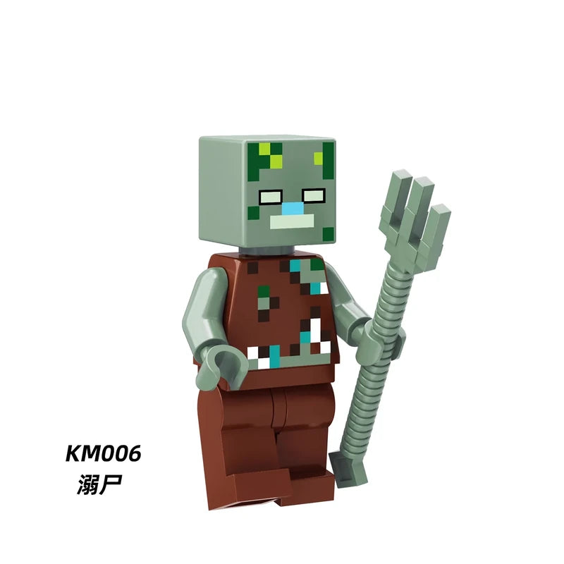 Drowned Minifigures KM006 Minecraft MiniFigure