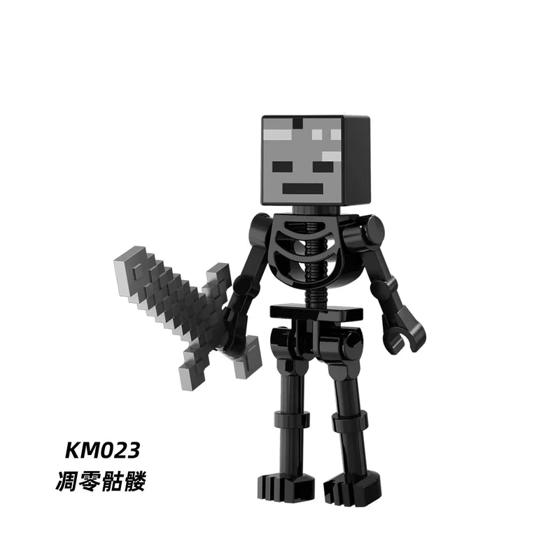Wither Skeleton Minifigures KM023 Minecraft MiniFigure