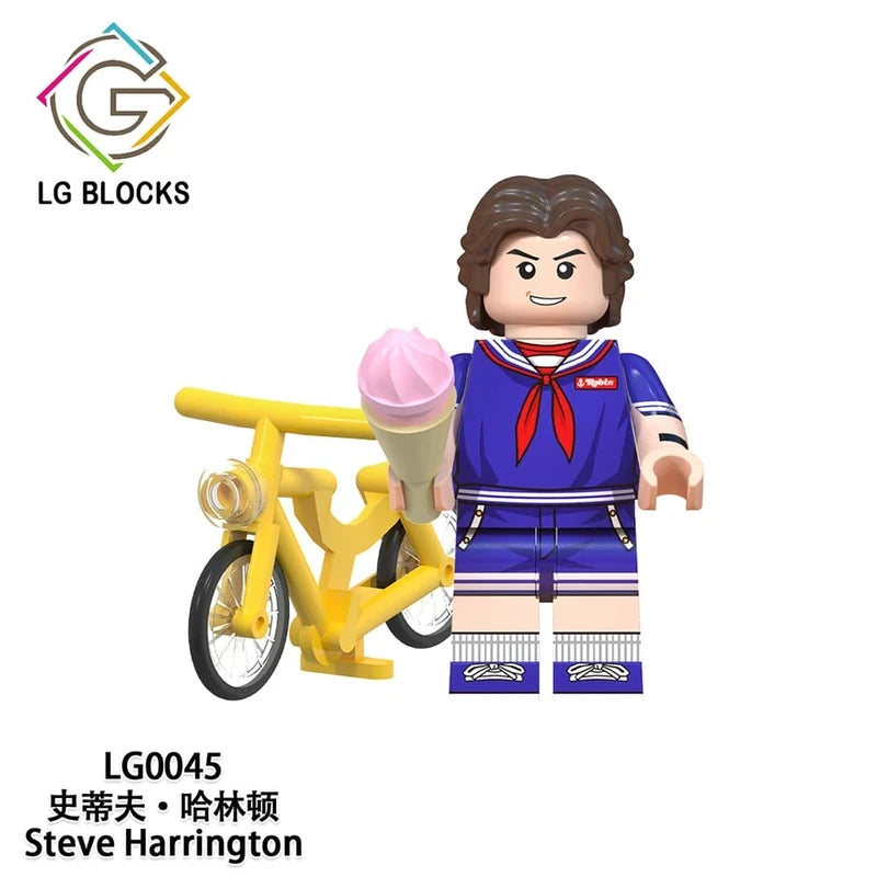 Stranger Things Steve Harrington Scoops Ahoy Minifigure LG0045