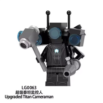 Upgraded Titan Cameraman Minifigures LG0063 Movies and TV MiniFigure