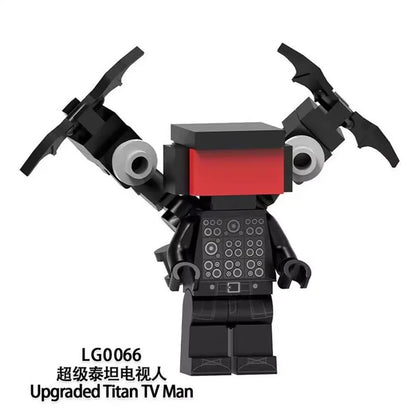 Upgraded Titan TV man Minifigures LG0066 Movies and TV MiniFigure