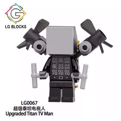 Upgraded Titan TV man Minifigures LG0067 Movies and TV MiniFigure