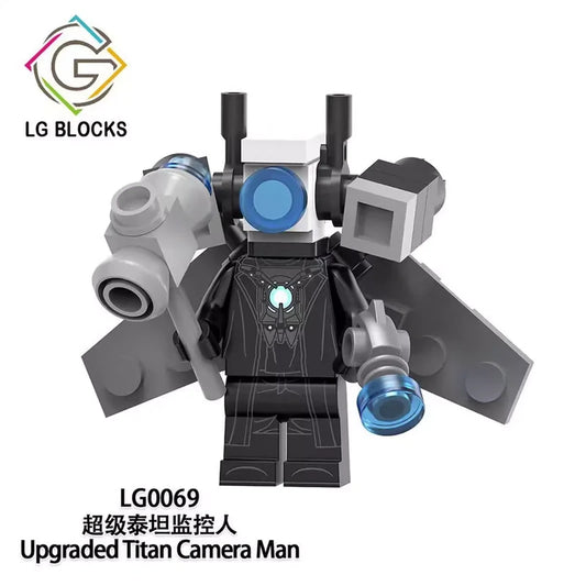 Upgraded Titan Camera man Minifigures LG0069 Movies and TV MiniFigure