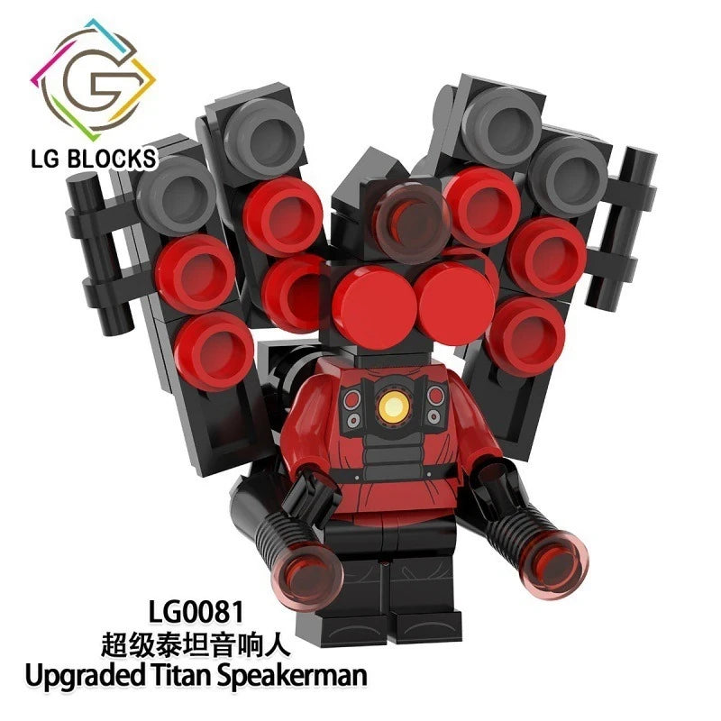 Upgraded Titan Speakerman Minifigures LG0081 Movies and TV MiniFigure