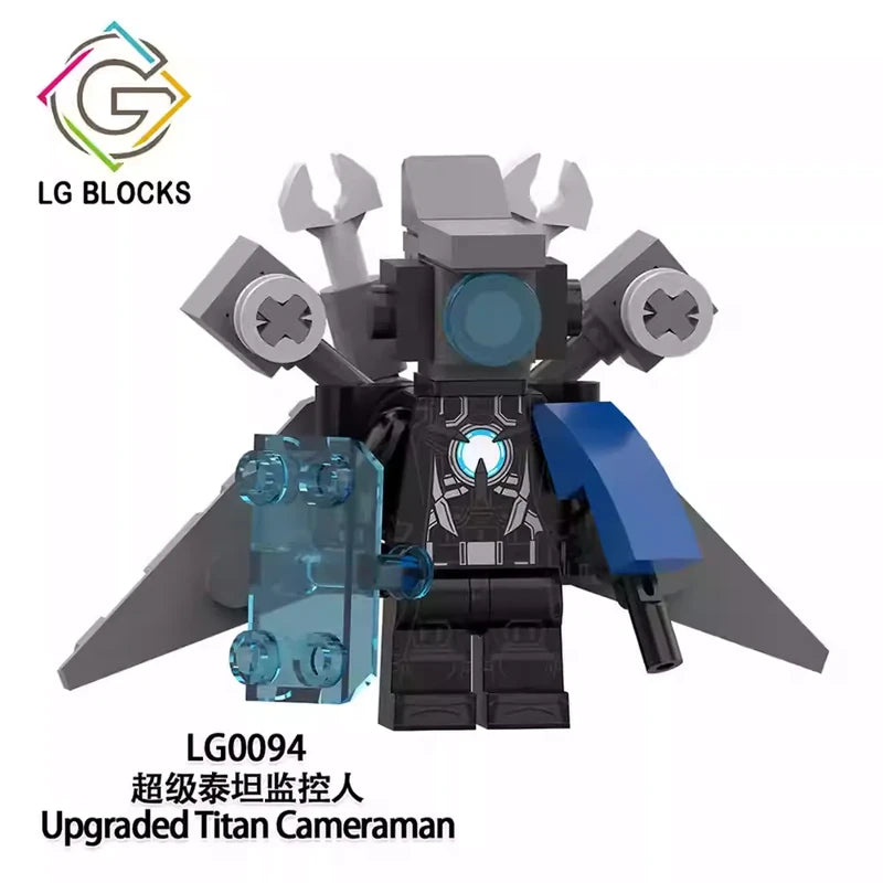 Upgraded Titan Cameraman Minifigures LG0094 Movies and TV MiniFigure