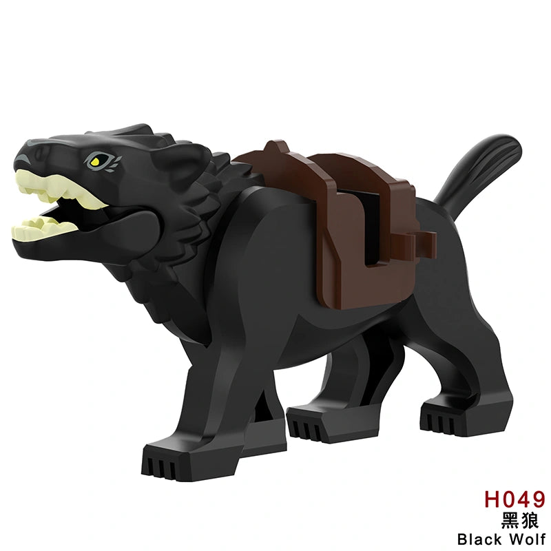 Black Wolf Minifigures H049 Compatible With Lego