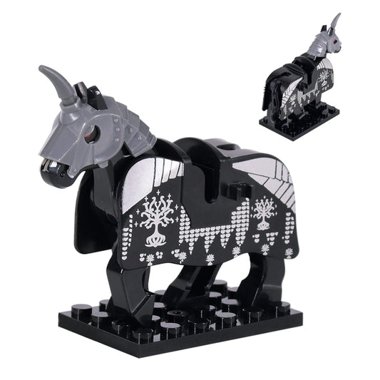 Gondor Black Warhorse Minifigures GBHORSE Compatible With Lego