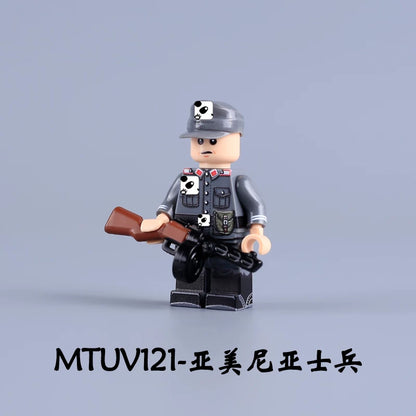 World War II Soldier Minifigures Set MTUV119 - MTUV122