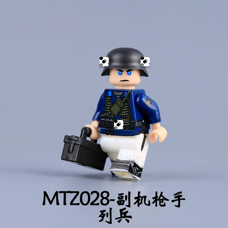 World War II Soldier Minifigures Set MTZ027-MTZ030