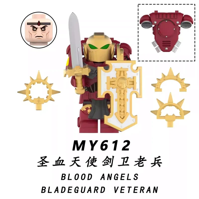 Blood Angels Bladeguard Veteran minifigures MY612 Games figure