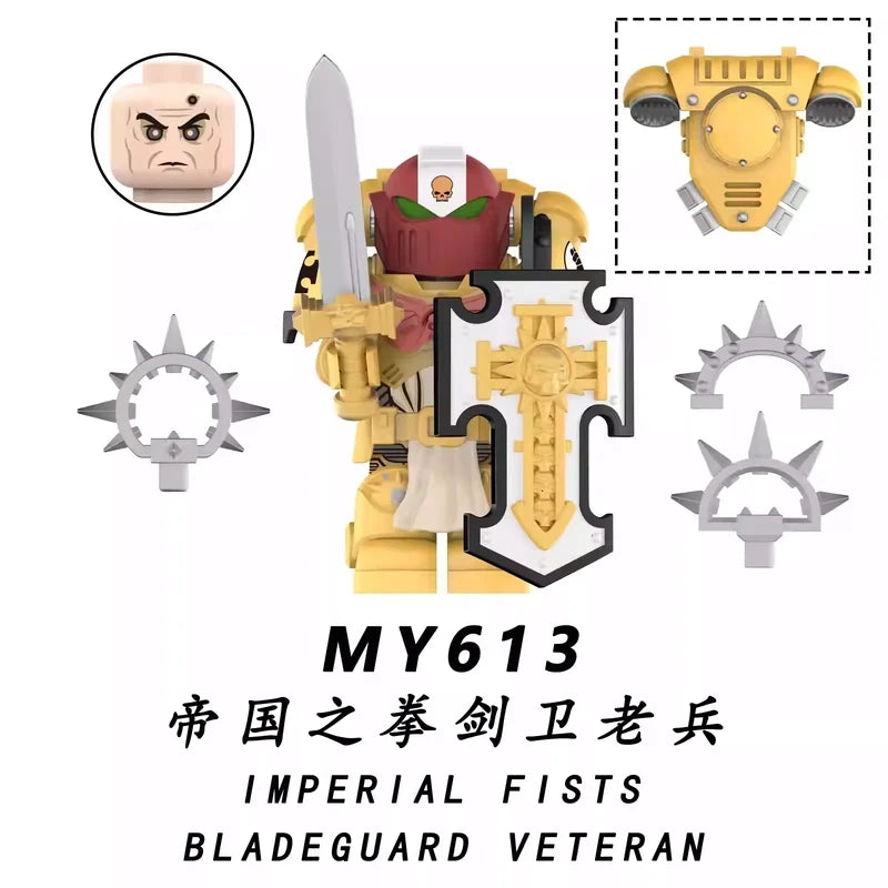 Imperial Fists Bladeguard Veteran minifigures MY613 Games figure