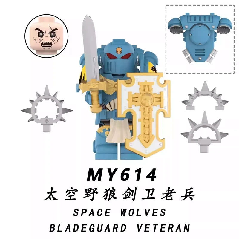 Space Wolves Bladeguard Veteran minifigures MY614 Games figure
