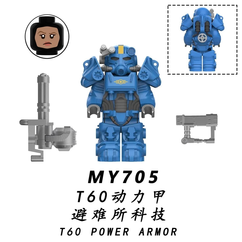 T-60 Power Armor minifigures MY705 Movies and TV figure