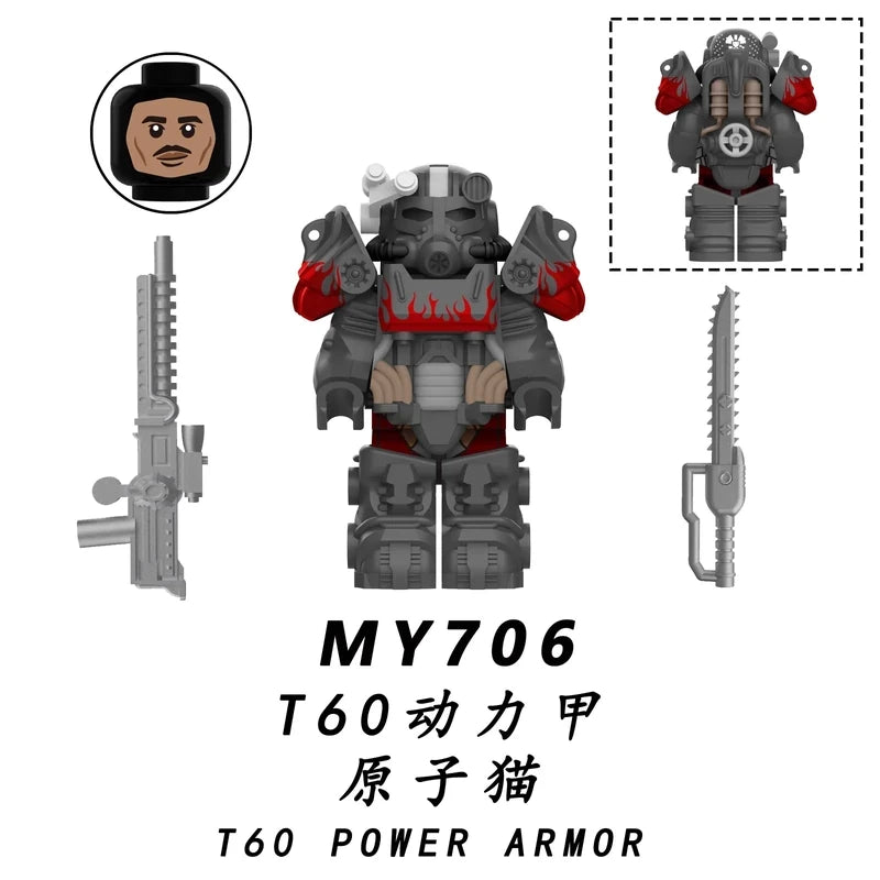 T-60 Power Armor minifigures MY706 Movies and TV figure