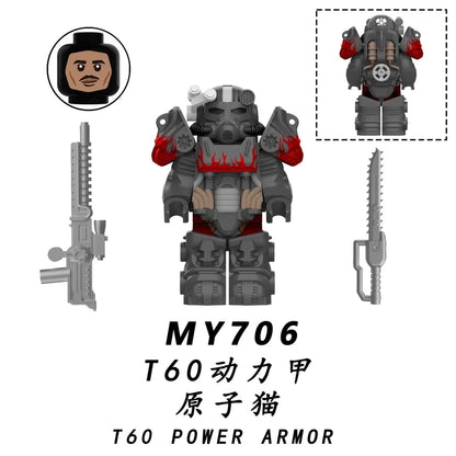 T-60 Power Armor minifigures MY706 Movies and TV figure