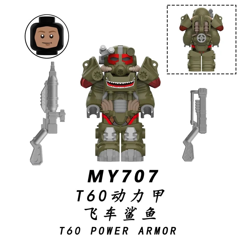 T-60 Power Armor minifigures MY707 Movies and TV figure