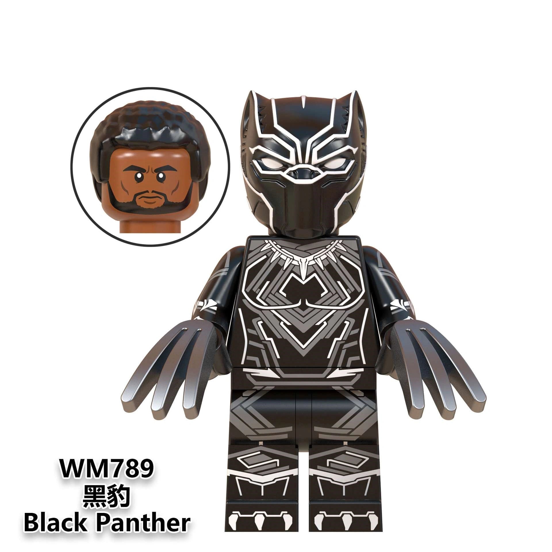 Black Panther Minifigures WM789 Compatible With Lego