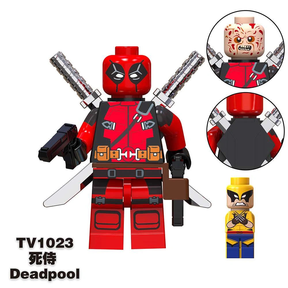 Deadpool Minifigures TV-1023 Compatible With Lego