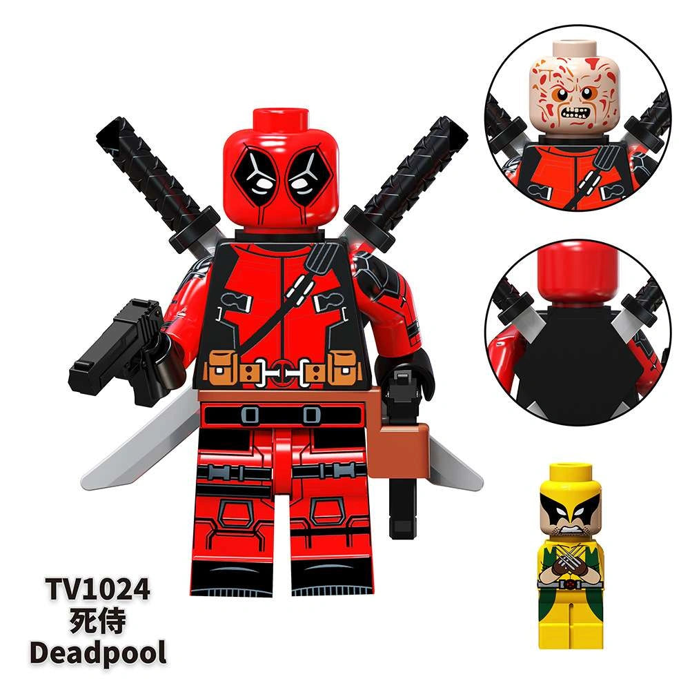 Deadpool Minifigures TV-1024 Compatible With Lego