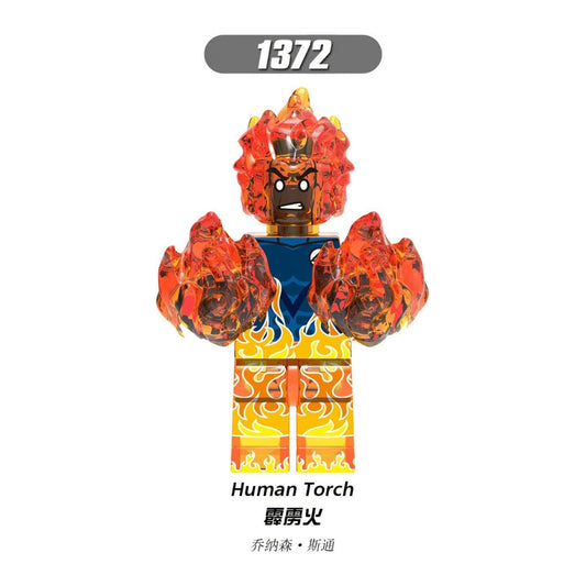 Human Torch Minifigures XH1372 Compatible With Lego
