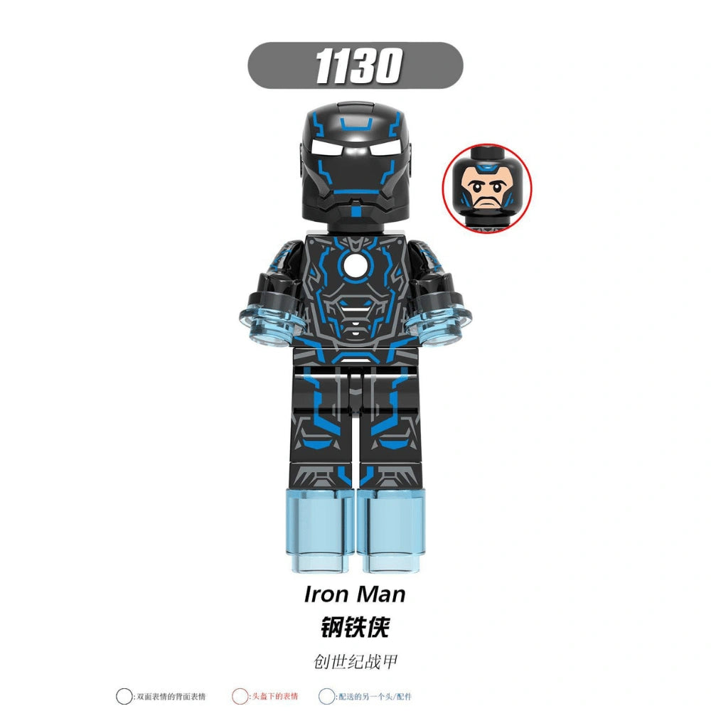 Iron Man Mk 4 Neon Tech Minifigures XH1130 Compatible With Lego