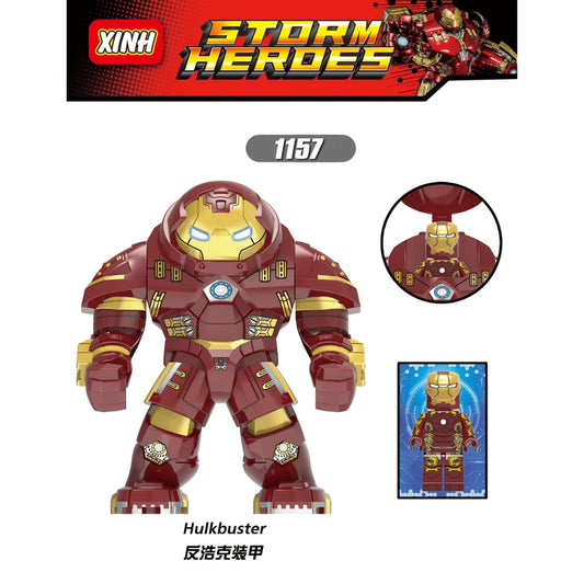 Iron Man Mk 44 Hulkbuster (BigFig) Minifigures XH1157 Compatible With Lego