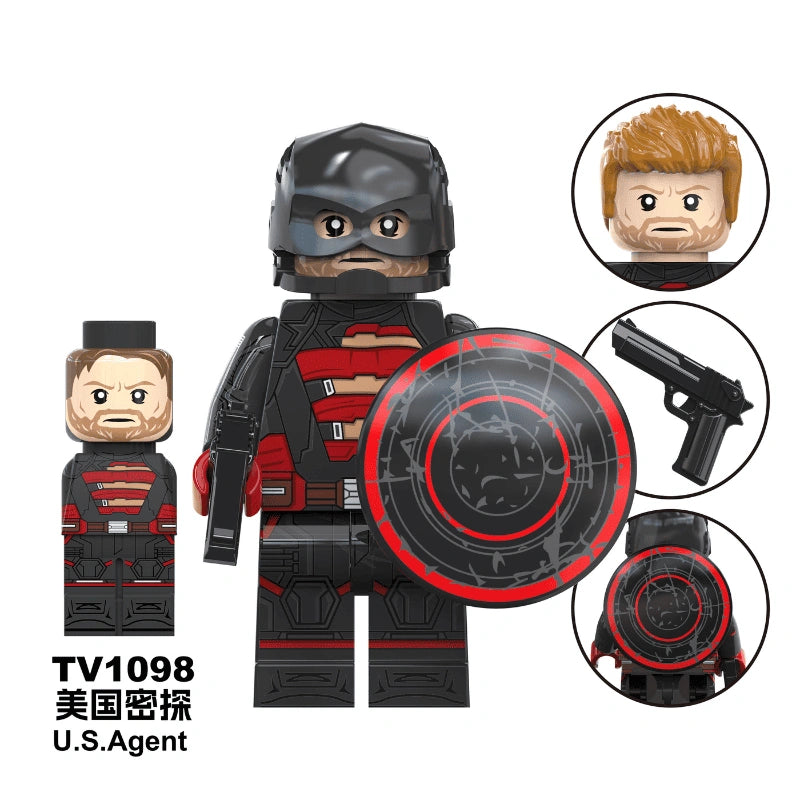 U.S. Agent Minifigures TV1098 Compatible With Lego
